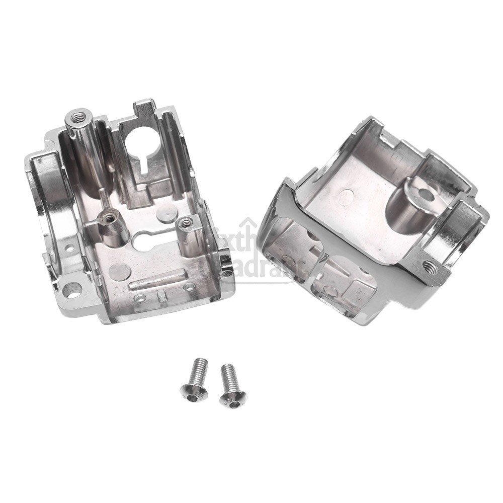 Chrome Hand Control Switch Housing Covers Caps For Harley Softail Street Glide