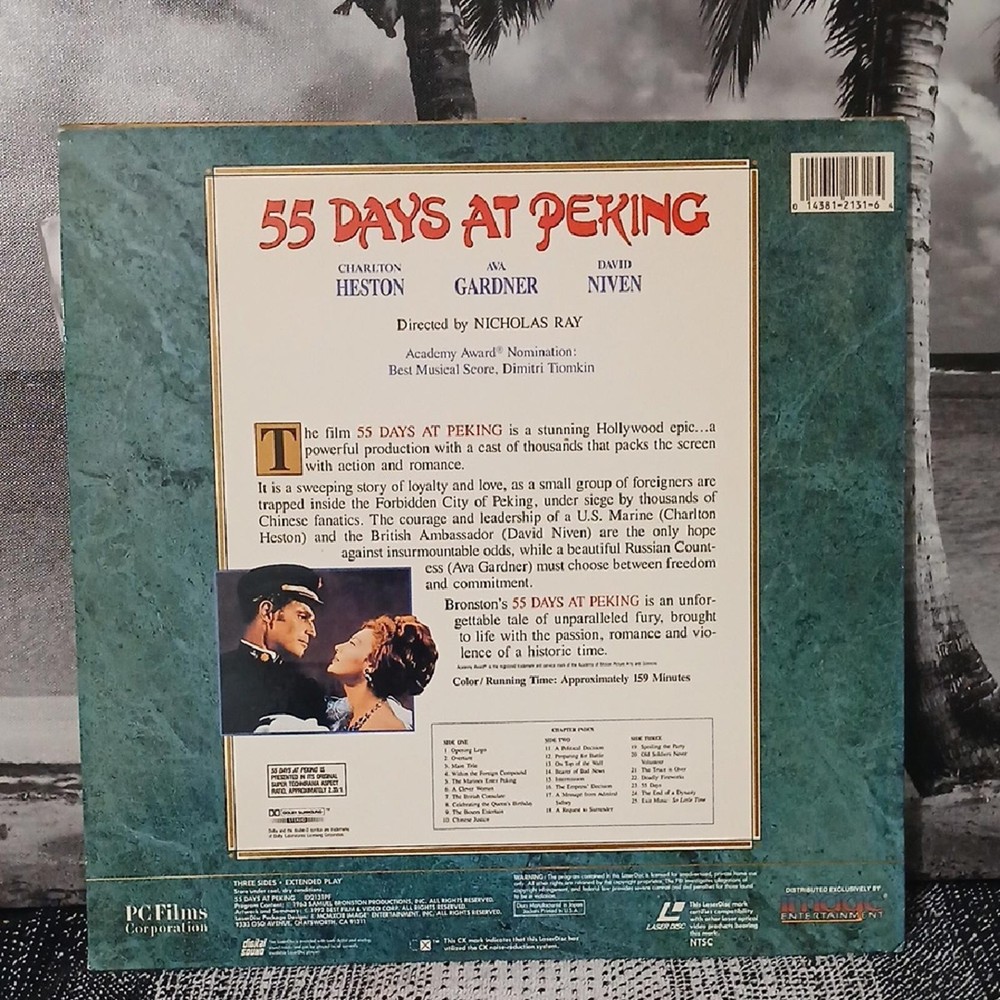 55 Days at Peking Widescreen Edition Laserdisc