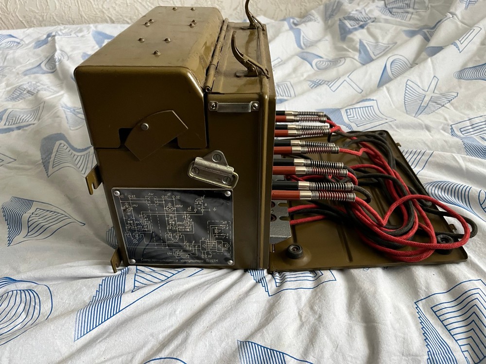 Military switchboard P-193M with phone-working