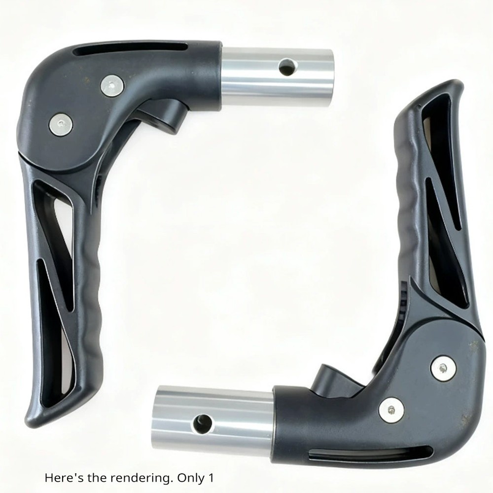 Wheelchair Accessories: Folding Plastic Handle with Button Structure for1943