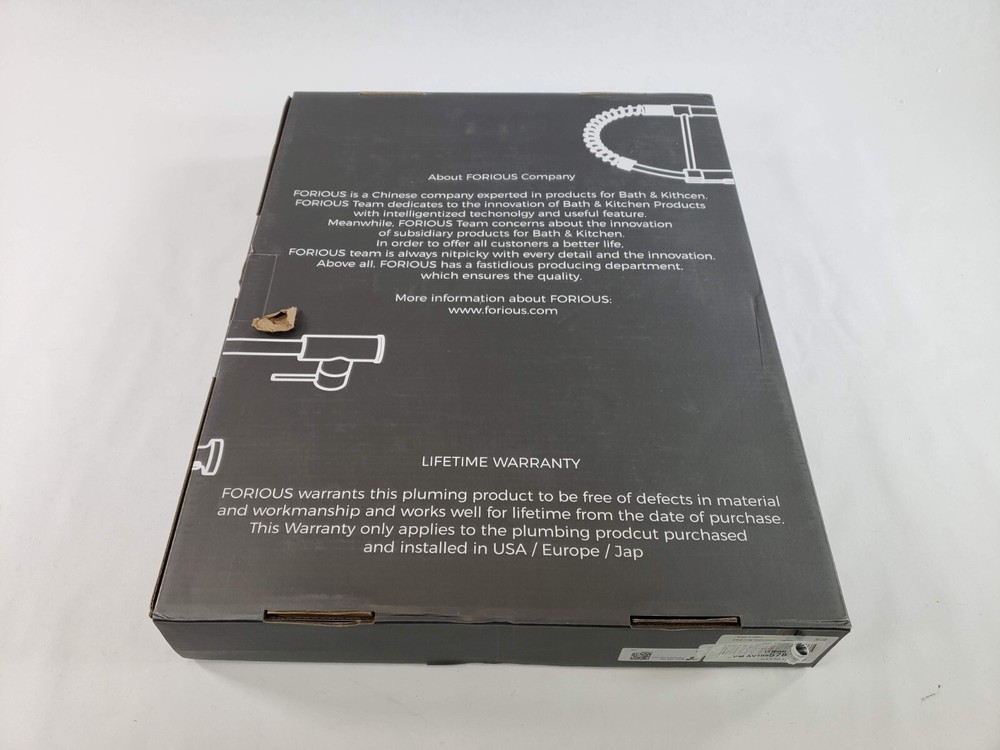 FORIOUS Black Kitchen Faucet with LOOSE Pull Down Sprayer - Read Description