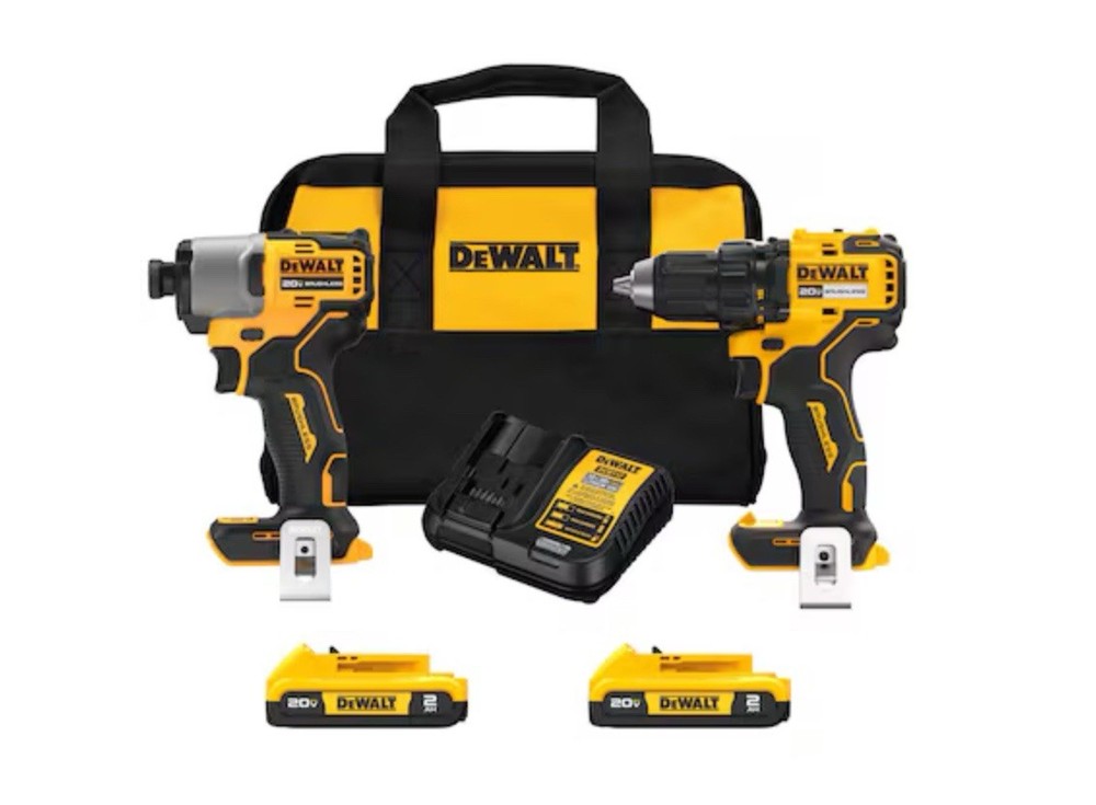 DEWALT 20V MAX 2-Tool Brushless Power Tool Combo Kit with Soft Case