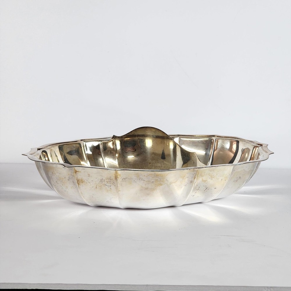 Vintage Silver Plated "Chippendale" Divided & Covered Vegetable Platter