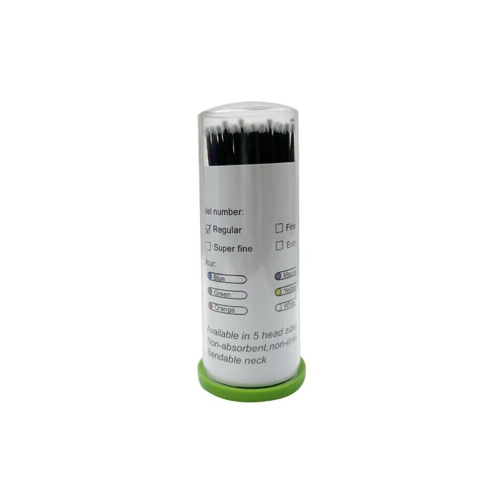 Dental Microbrush Disposable Bendable Micro Applicator Soft Tips Cleaning Brush