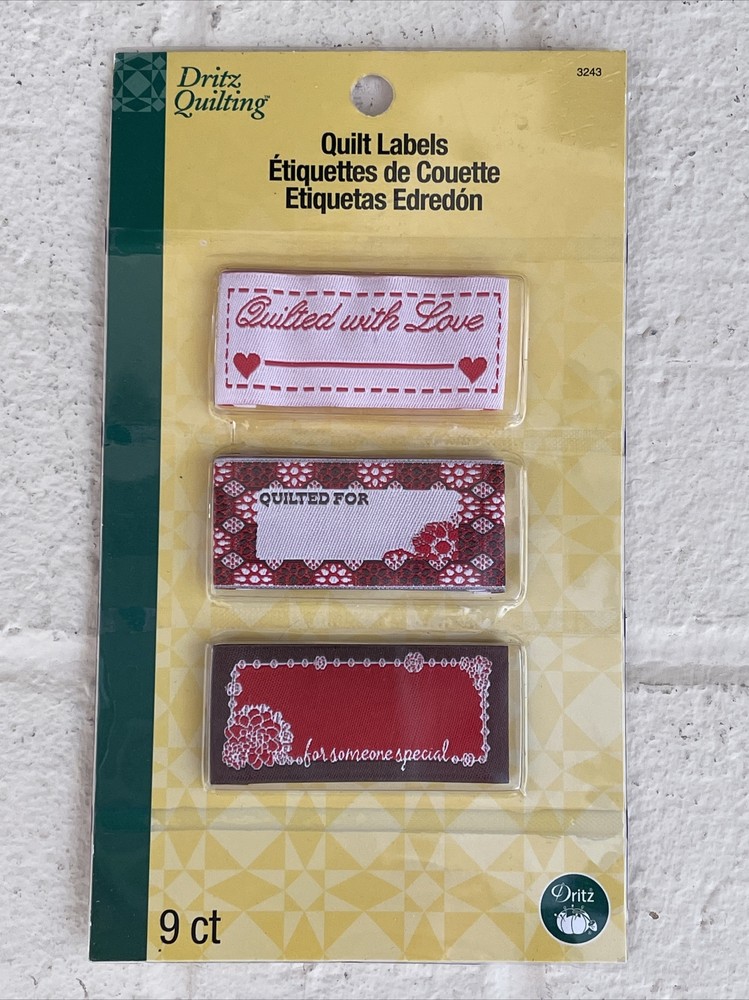 Dritz Quilting Quilt Labels 9 Ct