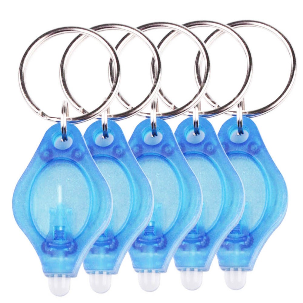 20pcs LED Mini Keychain Flashlight Key Ring Light Work Lamp Torch Lights Pocket
