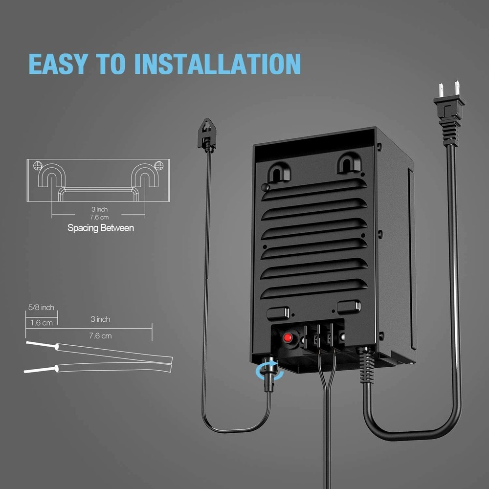 Goodsmann Low Voltage Transformer With Photo Eye Sensor and Timer