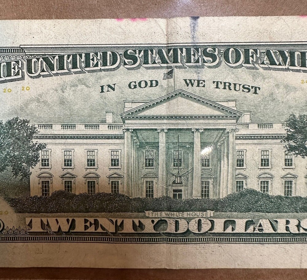 $20 BILL INK SMEARS ERROR RARE