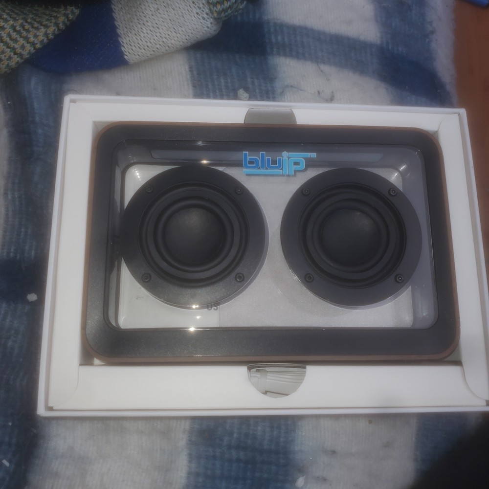 Bluetooth Speaker With LED Light Walnut Mage See-Through Rechargeable