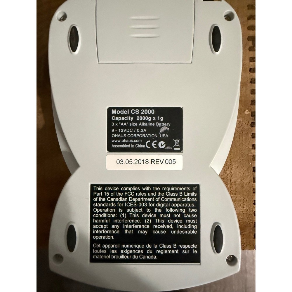 Ohaus CS200 Scale Preowned Tested Working