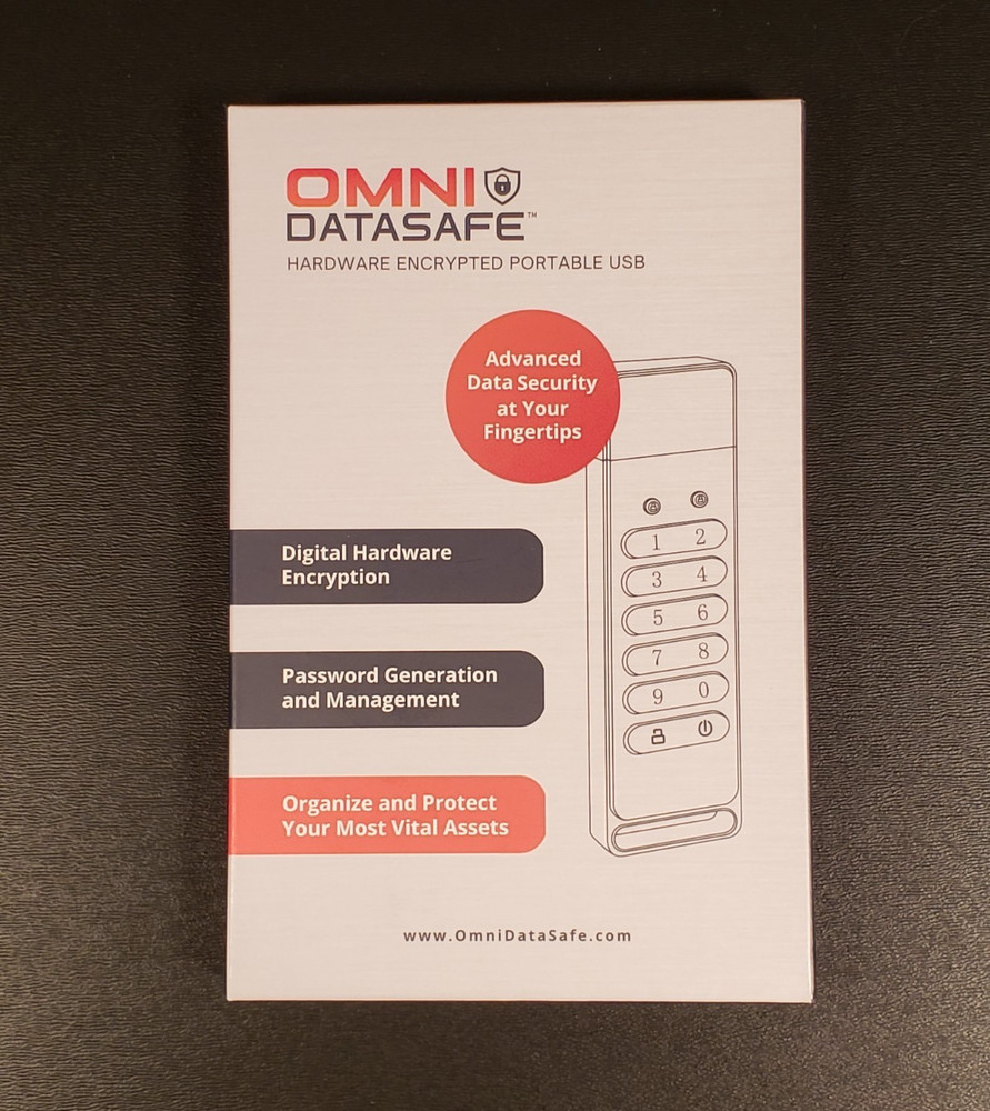 Omni Datasafe Hardware Encrypted Portable USB