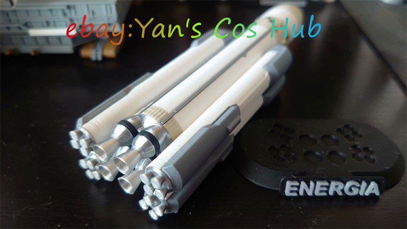 1:400 Scale Soviet Space Shuttle Booster Rocket Energia 3D Printed Model