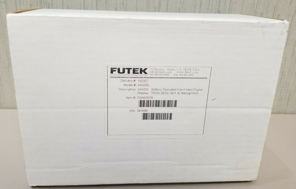 Futek IHH200 ( Interface 9320) load cell indicator with TEDS