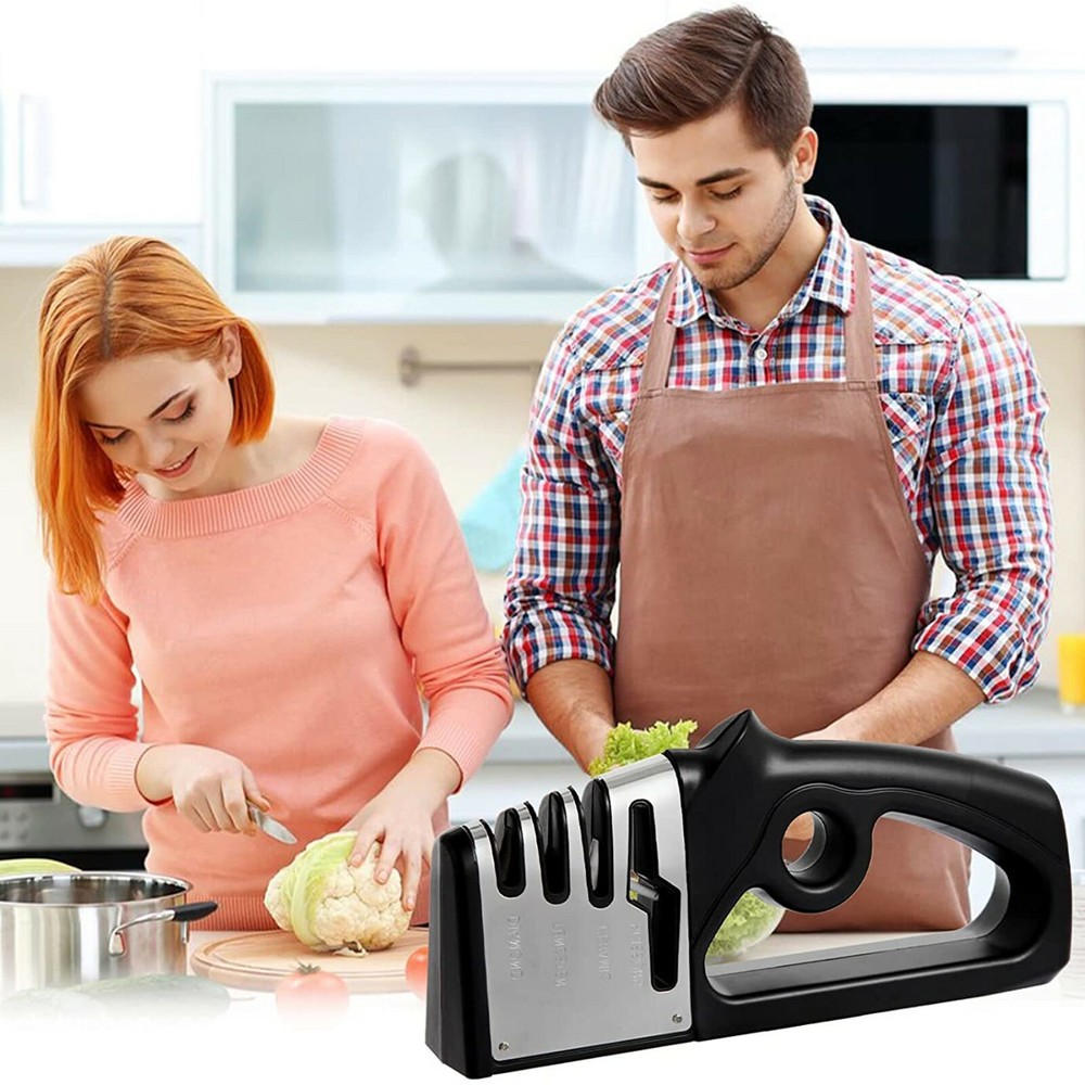 Knife SHARPENER Professional System Ceramic Tungsten Kitchen Sharpening Tool New