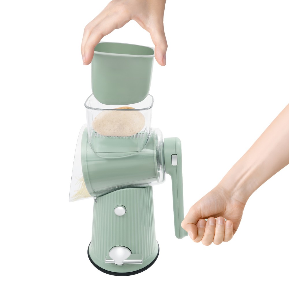 Green Manual Vegetable Cutter, Fast Salad Vegetable Cutting Tool, Tabletop