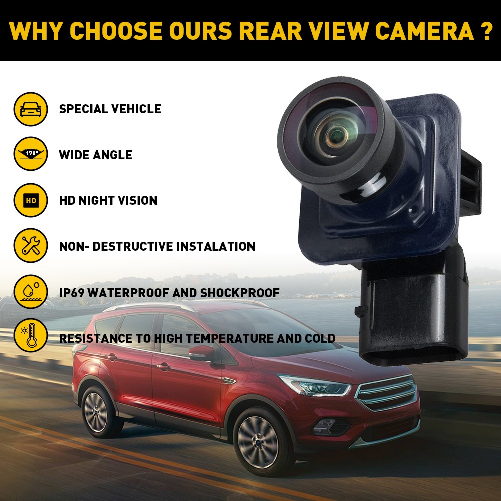2set EJ5Z19G490A Rear View Backup Camera Kit For 2013 2014 2015 2016 2017 Ford E