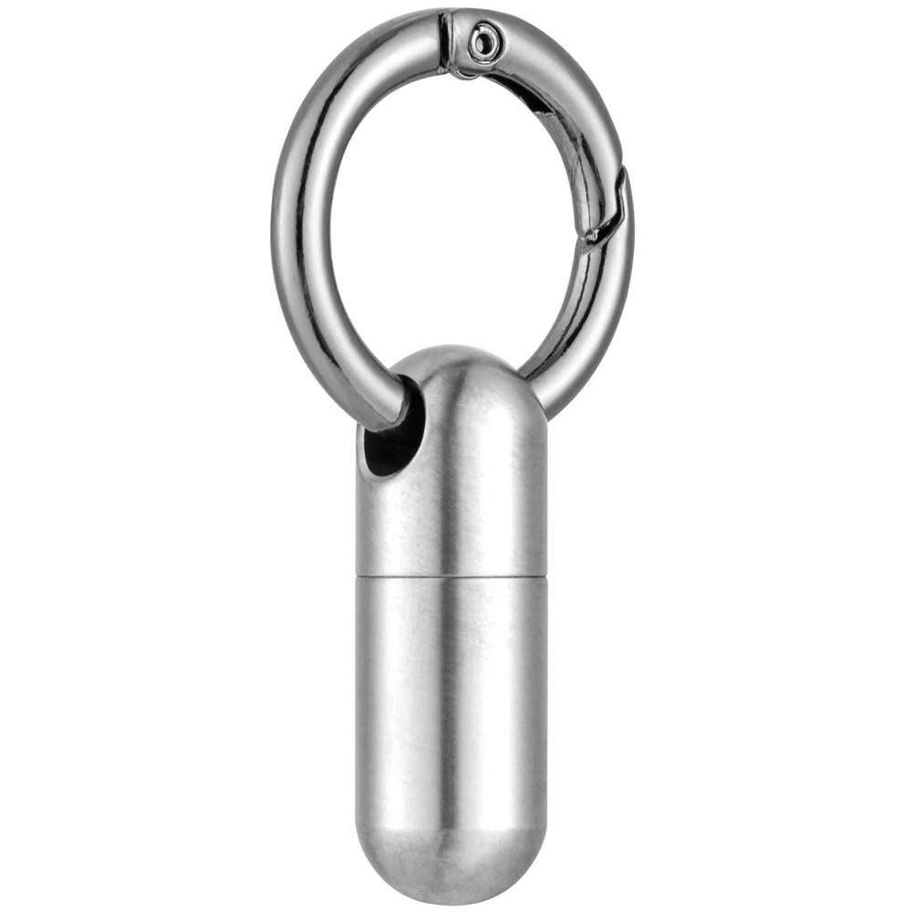 Titanium Keychain Pill Holder, Small Waterproof Pill Case Container W/convenient