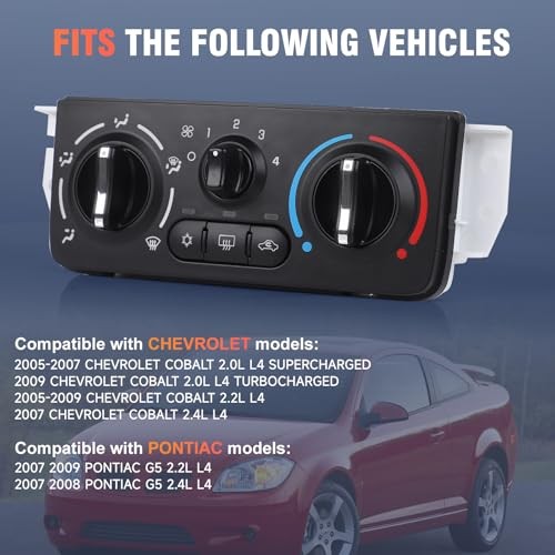 599-141 AC Heater Climate Control Switch Panel Module Compatible with 2005