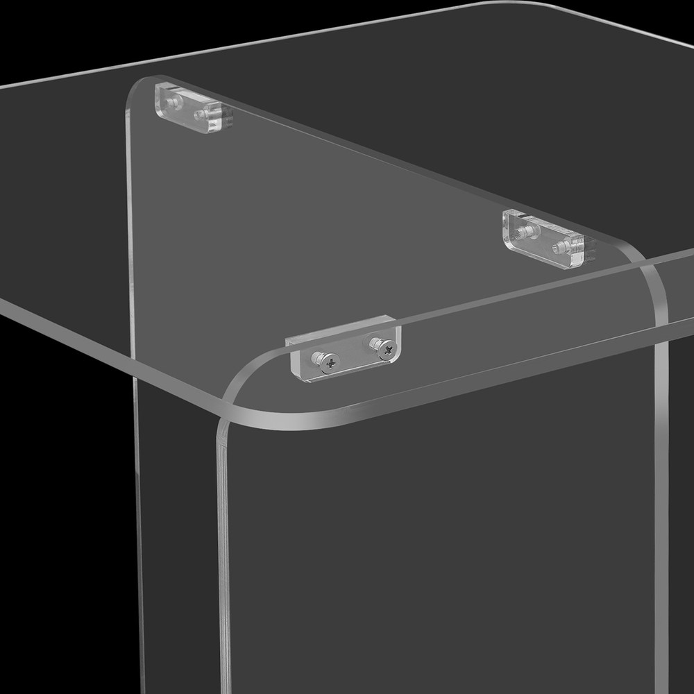 Acrylic Side Table, End Table, Free Standing Clear Modern Bedside Table