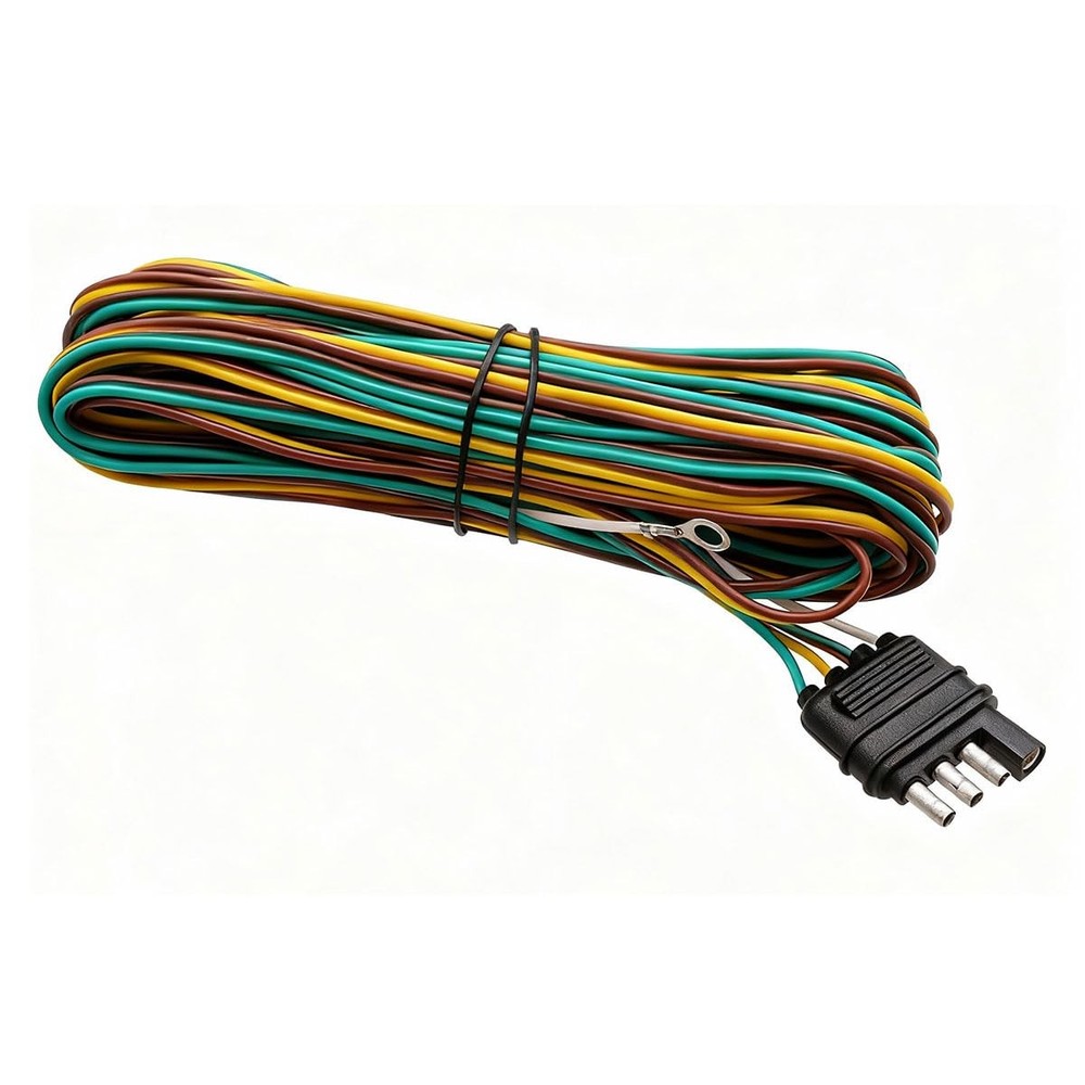 25ft 4-Wire Trailer Light Wiring Harness