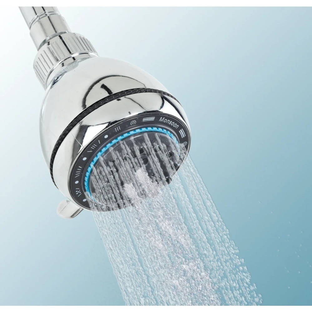 Deluxe 8 Function High Pressure Shower Head with Multiple Spray Modes