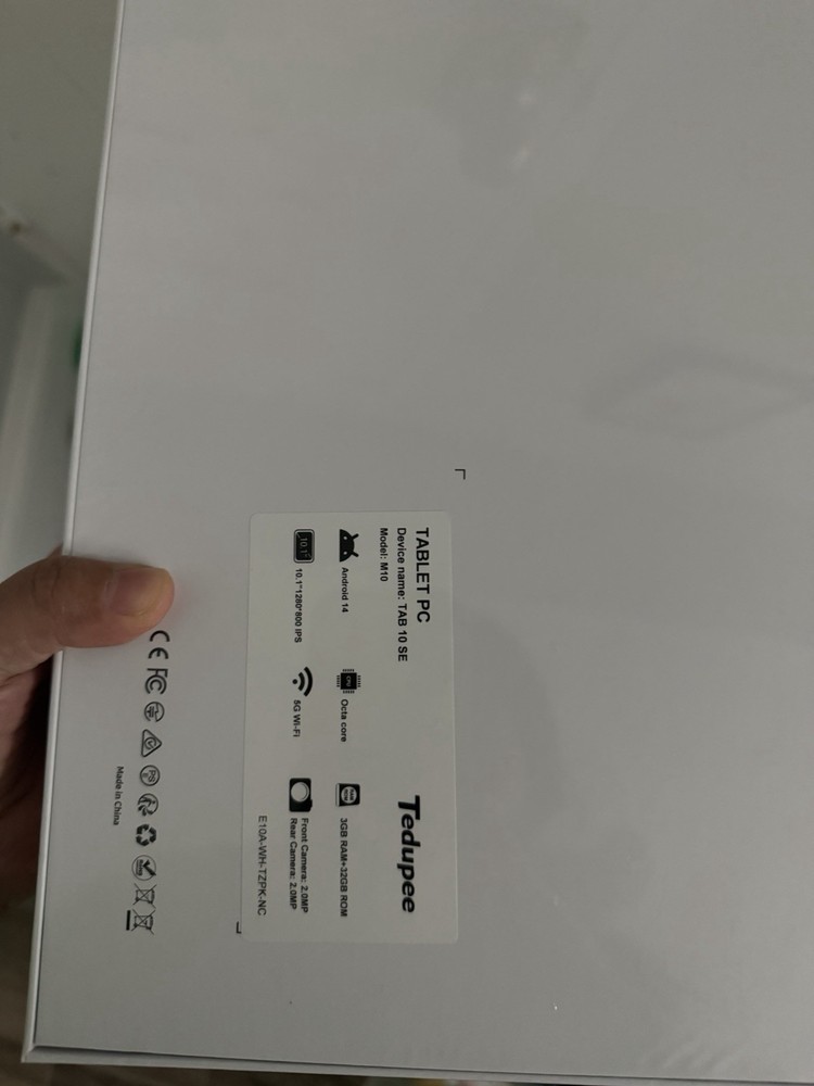 10.1 inch Android 15 Tablet, Penta-Core