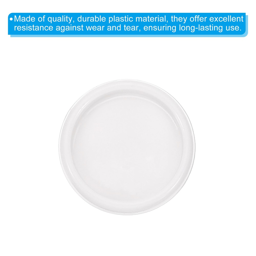 19mm Plastic Book Binding Discs, 33 Pack Discbound Expansion Discs Round, White
