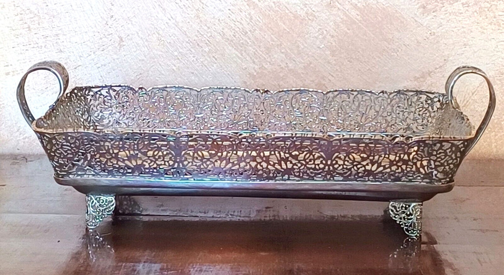 800 silver, tray, centrepiece, Made in Italy