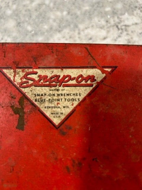 Vintage Snap On Tool Box 18"×7" Socket Flat Red Locking snapon
