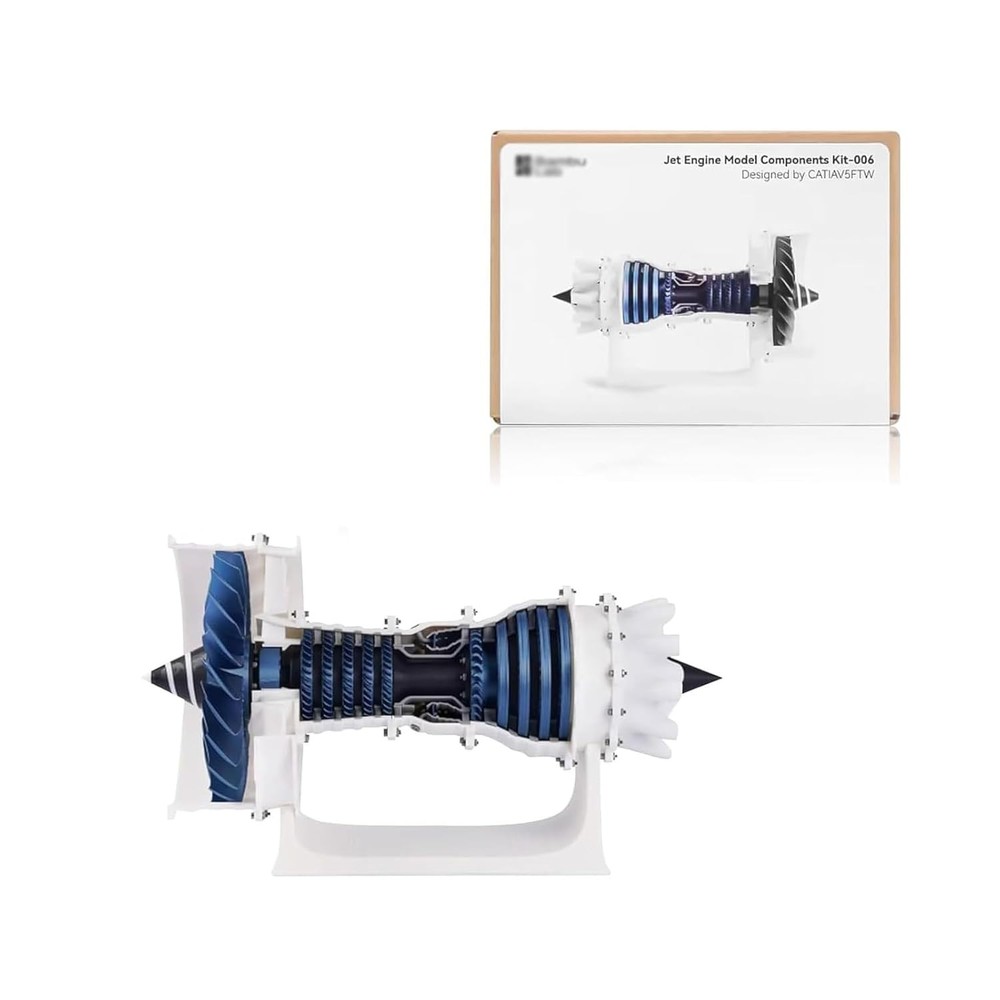 for Bambu Lab Makerworld MH006 Jet Engine Model Components kit 006 Engine...