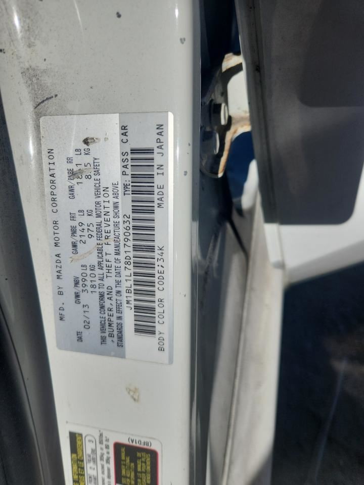 Console Front Floor Fixed Armrest Fits 10-13 MAZDA 3 4877438