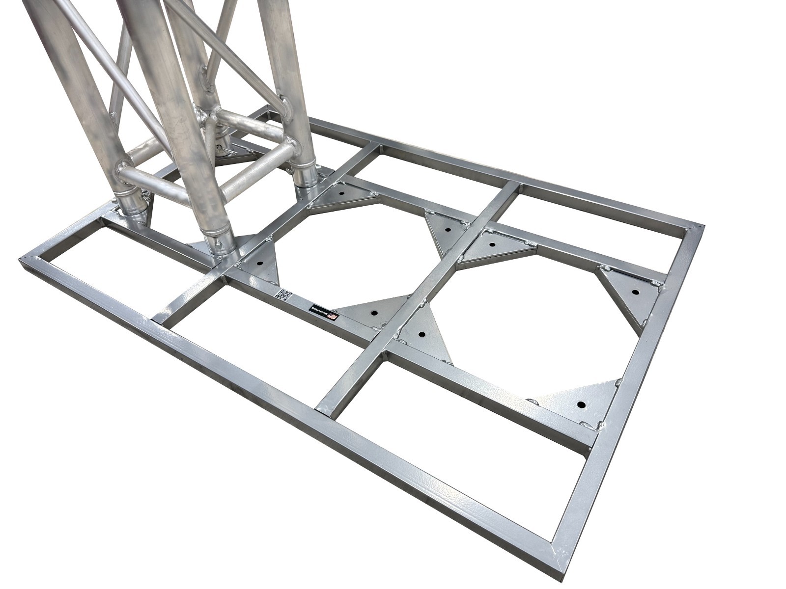 26"x39" Metal Frame Base for 12"x12" Aluminum Square Lighting Truss