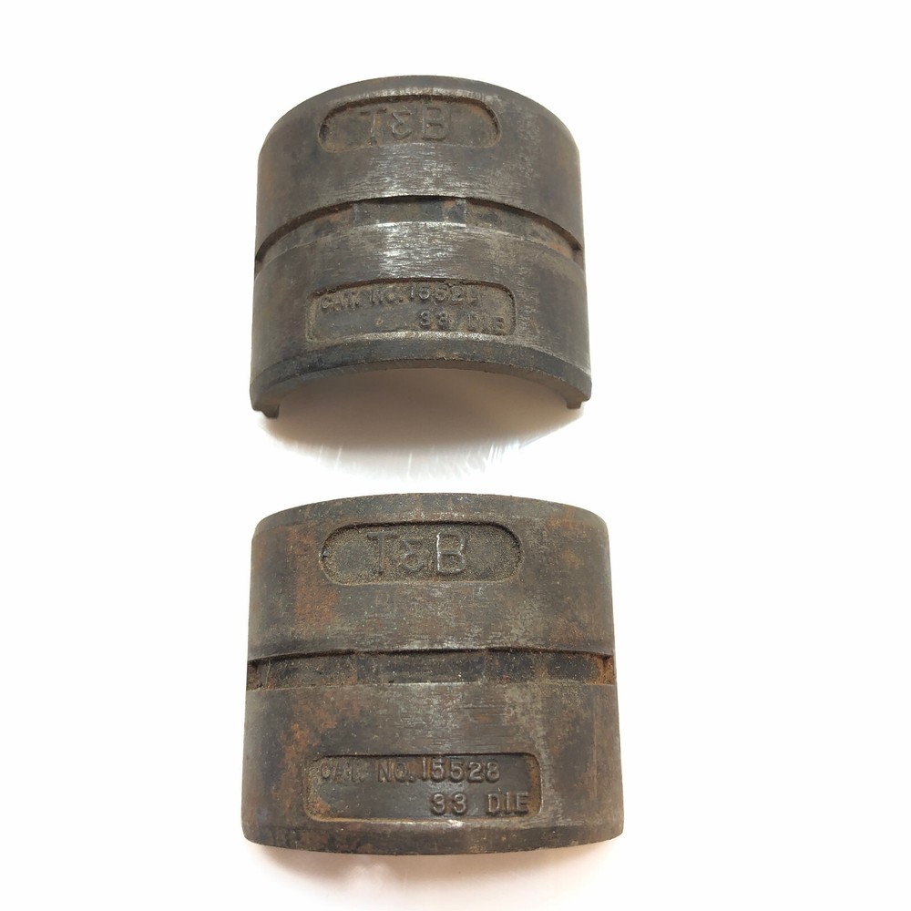 Thomas & Betts 15528 Die Code 33 Hydraulic Crimping Compression Adapter Die Set