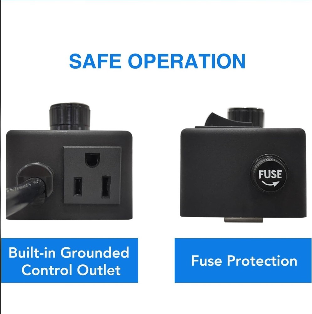 Variable Fan Speed Controller 120V 15AmpFor Exhaust / Inline Duct Fan