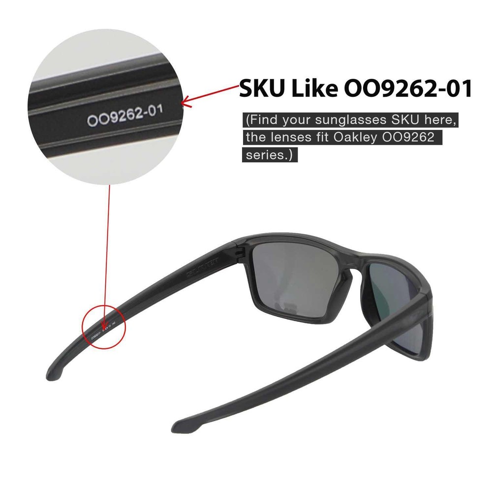 Walleva Replacement Lenses for Oakley Sliver Sunglasses - Multiple Options