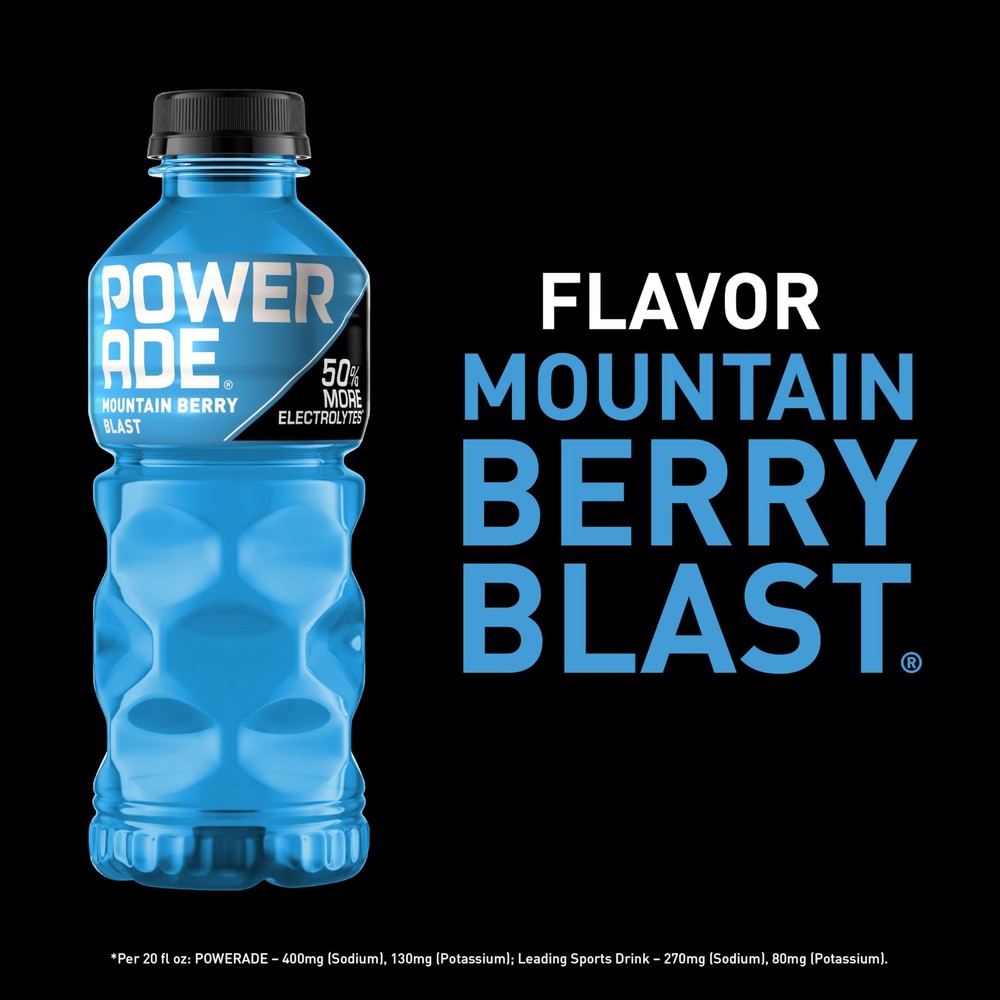 POWERADE Mountain Berry Blast, 20 fl oz, 8 Pack