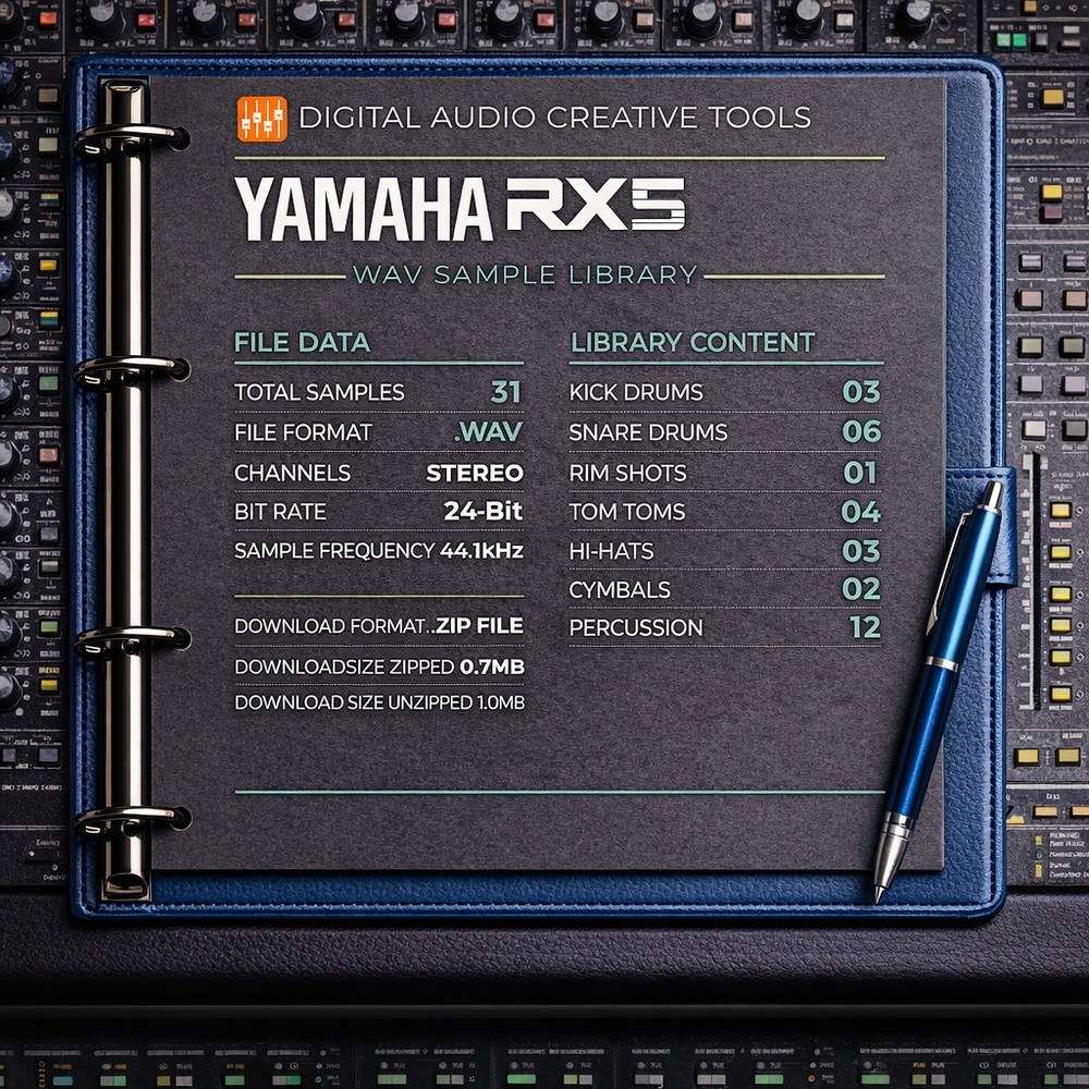Yamaha RX5 Drum Machine Sample Library