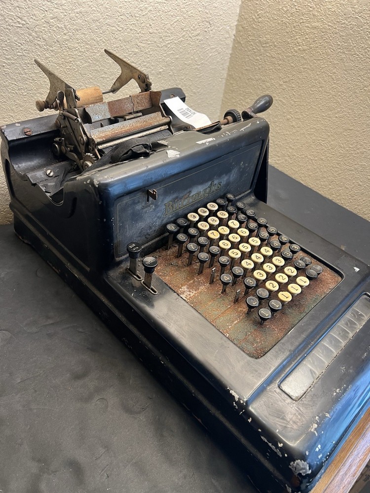 Burroughs Vintage Mechanical Adding Machine Calculator Arithmometer