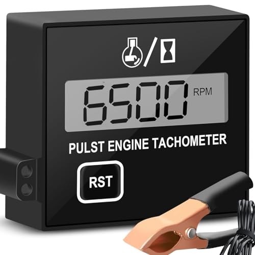 Digital Chainsaw Tachometer - Small Engine Speedometer for Lawn Mower, ATV, Gene
