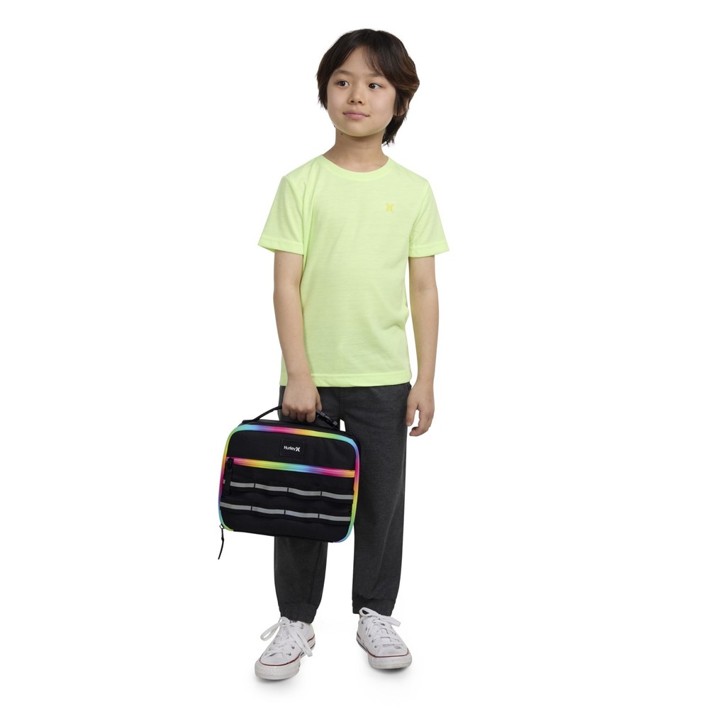 School Lunch Tote Black/Multi