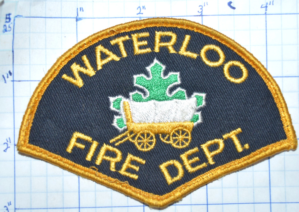 CANADA, WATERLOO FIRE DEPT ONTARIO VINTAGE PATCH