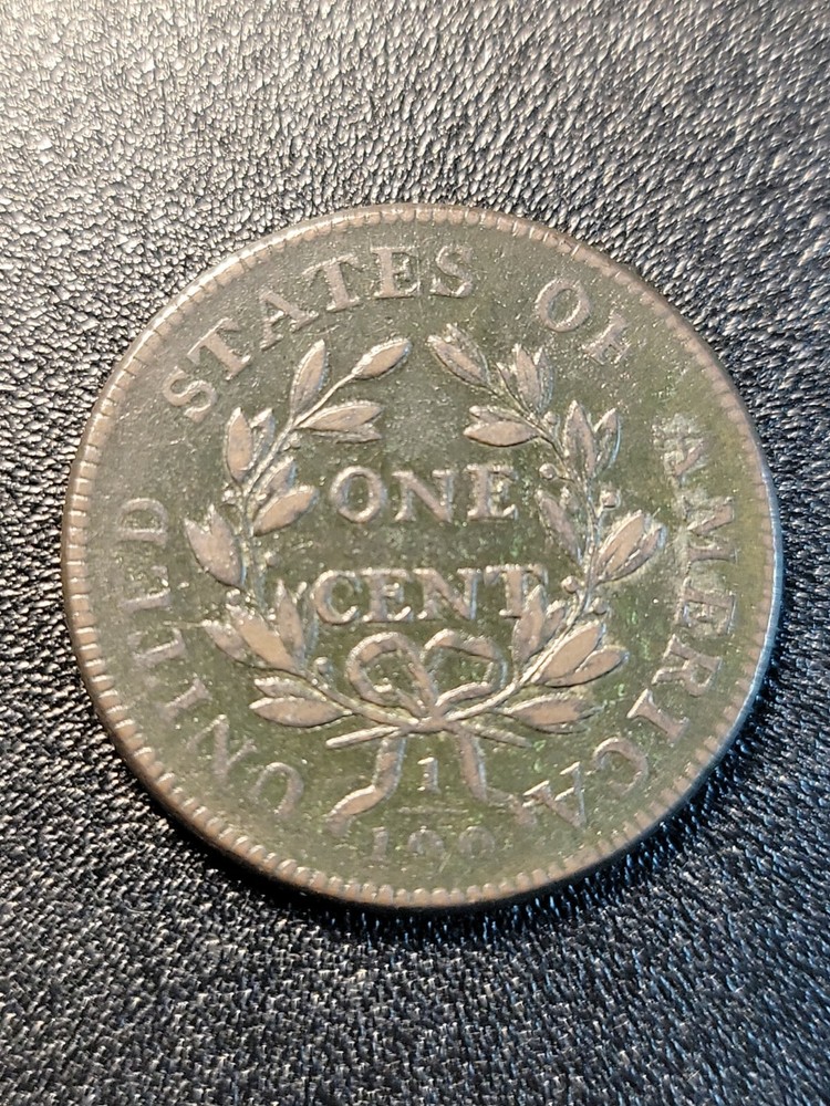 1798 Draped Bust Large Cent gorgeous surfaces Almost XF