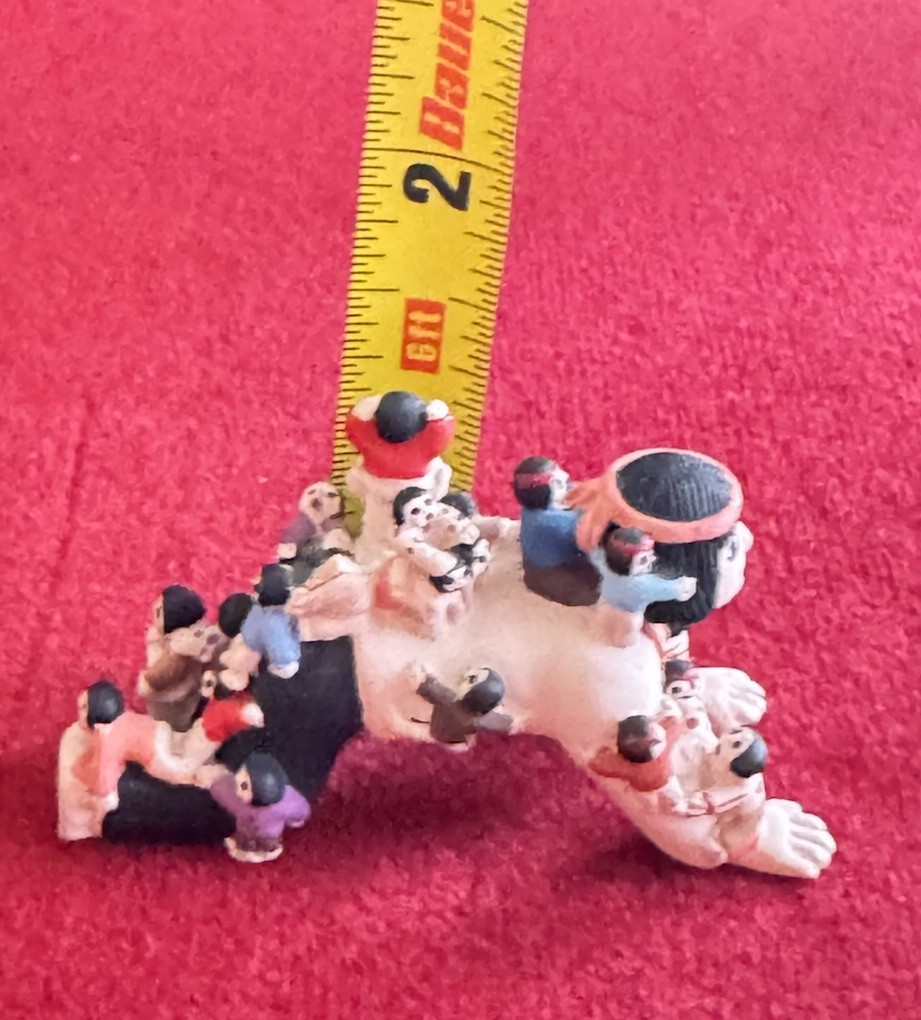 Vintage Storyteller Figurine with 25 Children Southwest Pueblo Design Mini 2.5"