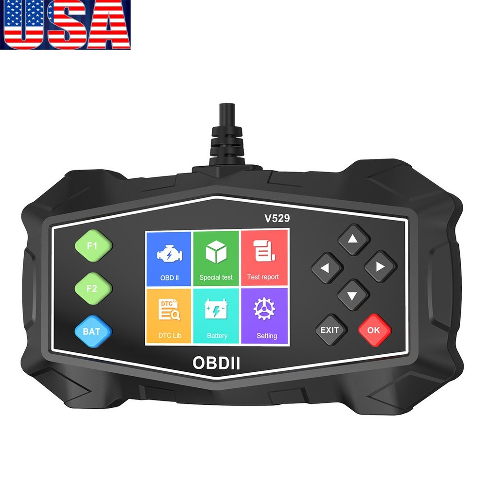 V529 OBD2 Scanner Car Diagnostic Scan Tool ABS Code Reader Battery VOLT Test