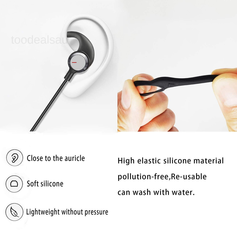 3 Pairs (LMS) Silicone Earbuds Tips Replacement Eartips 3 medium, 3Black-3LMS