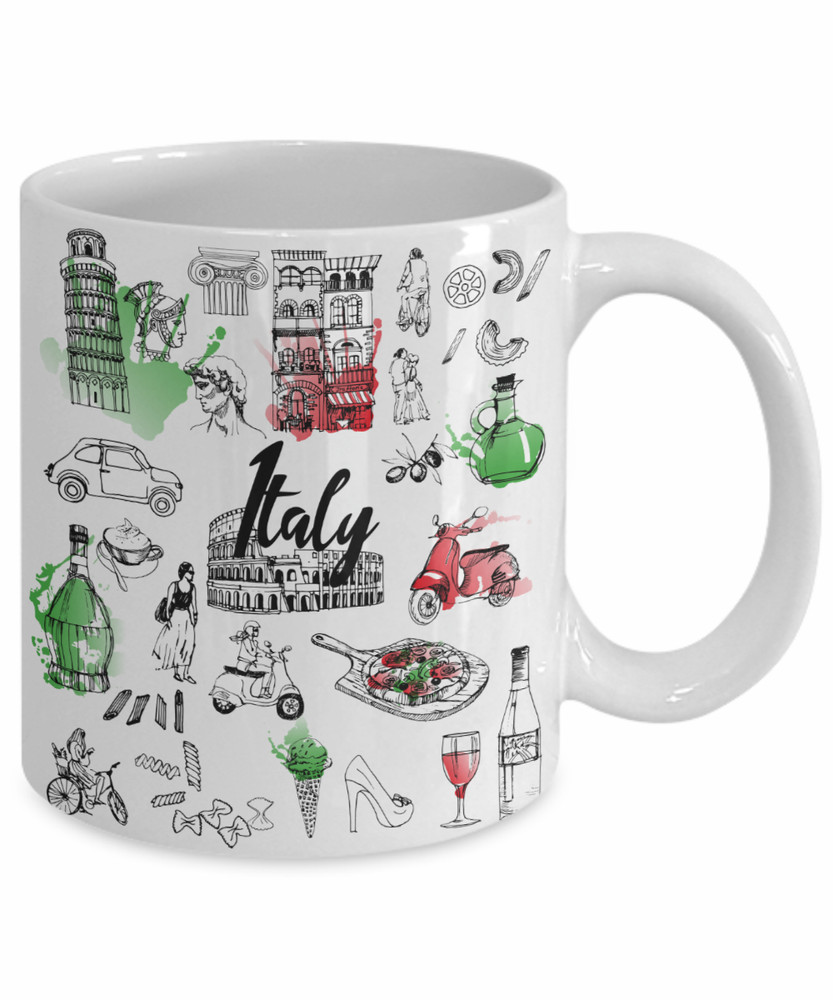 Italy Coffee Mug, 11 Oz