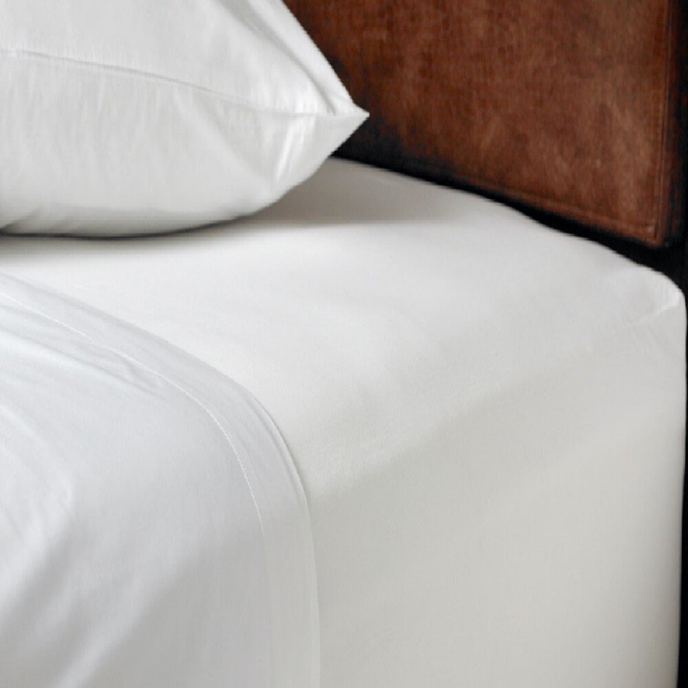 White Solid 4 Piece Sheet Set 610 TC Cotton Super Elasticated Extra Deep Pocket