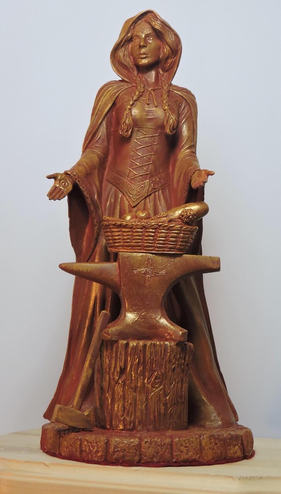 Brid (Brigid) - Hand cast statue