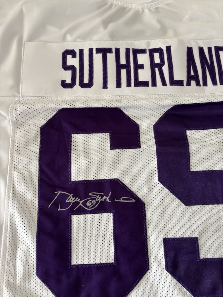 Vikings Doug Sutherland signed Jersey w/COA