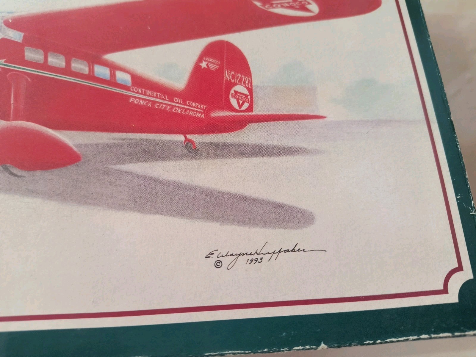 1932 Lockheed Vega 5C Special Conoco Diecast Plane Coin Bank Limited Edition '92